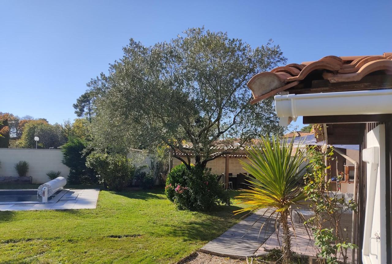 Maison Familiale En Bois Avec Piscine, Proche Du Bassin Gujan-Mestras Exterior foto